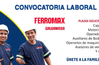 Ferromax #1 en hierro y techos está ofreciendo nuevos puestos de trabajo para todos