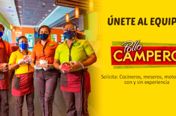 Restaurantes Pollo Campero ofrece nuevas oportunidades laborales con y sin experiencia